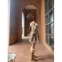 2024年周冬雨同款羊皮毛一體雪地靴女加厚高筒棉靴兩穿過膝長筒靴