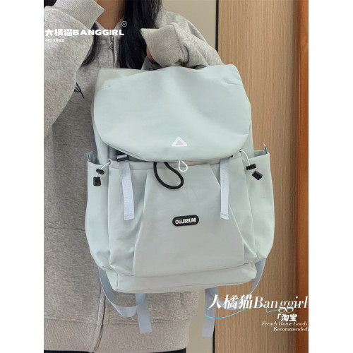 大橘貓雙肩包女戶外防水大容量旅行電腦後後背包學生運動旅遊輕便書包