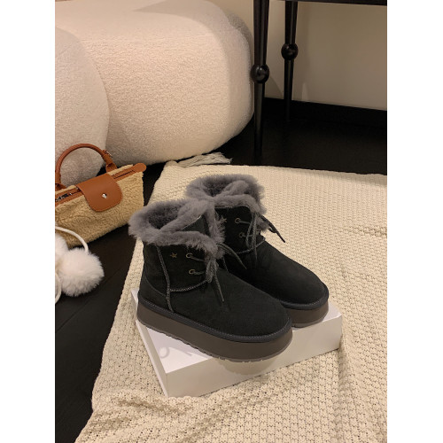 真羊毛雪地靴2025冬季新款兩穿牛反絨皮輕便防滑厚底圓頭保暖毛靴 真羊毛雪地靴2025冬季新款兩穿牛反絨皮輕便防滑厚底圓頭保暖毛靴