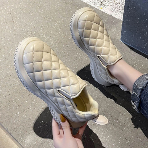 豆豆鞋女2025秋冬季新款一腳蹬保暖加絨加厚毛毛鞋棉鞋懶人麵包鞋 豆豆鞋女2025秋冬季新款一腳蹬保暖加絨加厚毛毛鞋棉鞋懶人麵包鞋