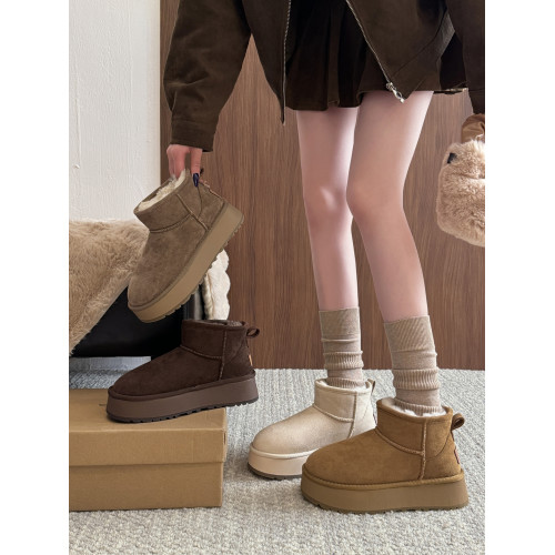 賈不假雪地靴女款2026新款春季時尚洋氣百搭爆款厚底加絨保暖棉鞋