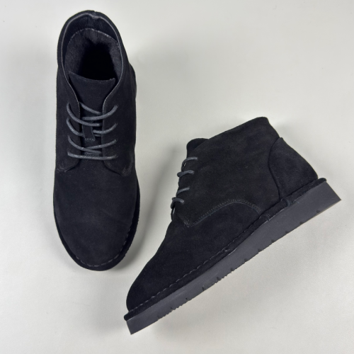 出口歐美女款冬季抗寒牛反絨真皮羊毛保暖雪地靴輕便防滑復古潮靴