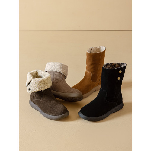 韓版磨砂牛皮雪地靴女2025新款冬季加絨顯瘦保暖短靴圓頭百搭棉鞋 韓版磨砂牛皮雪地靴女2025新款冬季加絨顯瘦保暖短靴圓頭百搭棉鞋