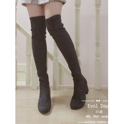 【Evol Day】每年都要有那麽一雙秒變大長腿的素色彈力長靴 8250