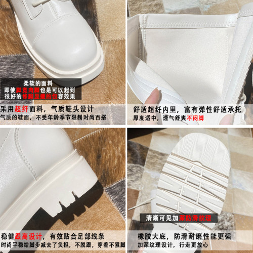 騎士靴女內增高跟粗跟8CM高筒網紅顯瘦瘦靴拉鍊空姐靴子2026新款