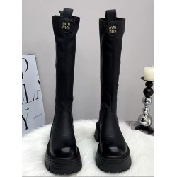 香港真皮厚底加絨長筒靴女秋冬2026新款爆款顯瘦不過膝高筒騎士靴