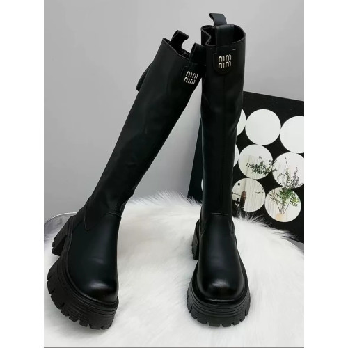 香港真皮厚底加絨長筒靴女秋冬2026新款爆款顯瘦不過膝高筒騎士靴