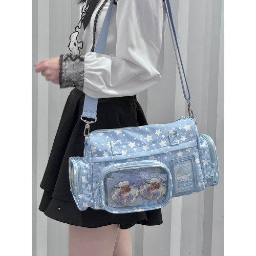 AORDA星星痛 外出小食量痛包斜背日常單肩腋下包可拆卸娃包吧唧包