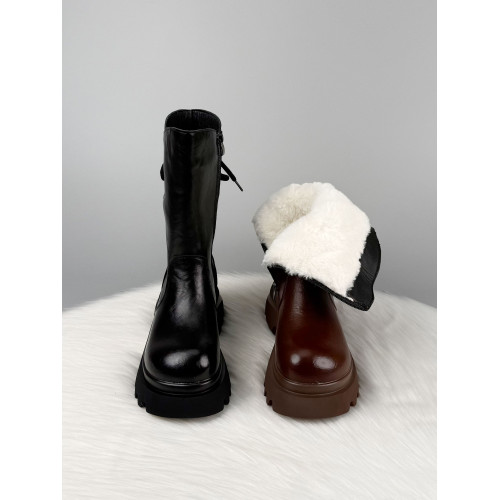 厚底增加絨加厚馬丁棉靴女2025新款冬季防滑中筒靴防寒保暖大棉鞋 厚底增加絨加厚馬丁棉靴女2025新款冬季防滑中筒靴防寒保暖大棉鞋