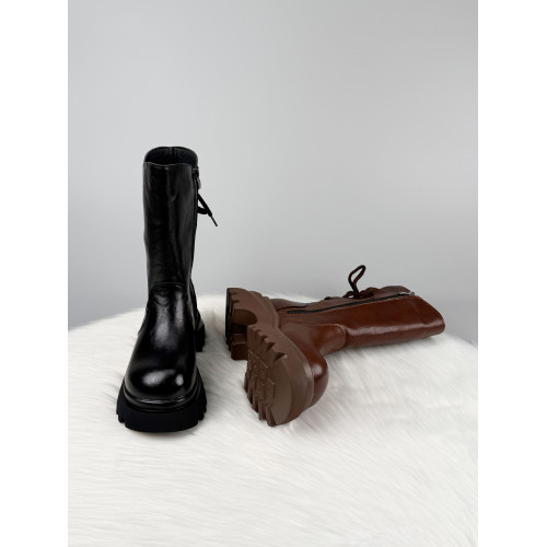 厚底增加絨加厚馬丁棉靴女2025新款冬季防滑中筒靴防寒保暖大棉鞋 厚底增加絨加厚馬丁棉靴女2025新款冬季防滑中筒靴防寒保暖大棉鞋