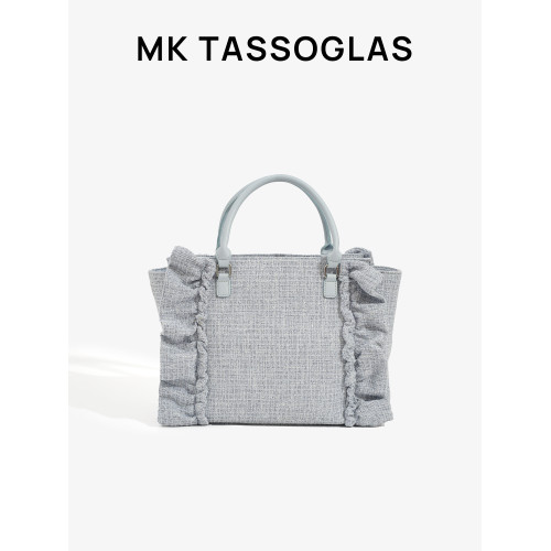 日本MK TASSOGLAS新款痛包荷葉邊小香風日常通勤手提斜後後背包