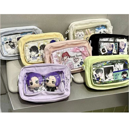 小痛包小食量斜後後背包通勤原創日系二次元日常休閒吧唧穀子單肩後後背包