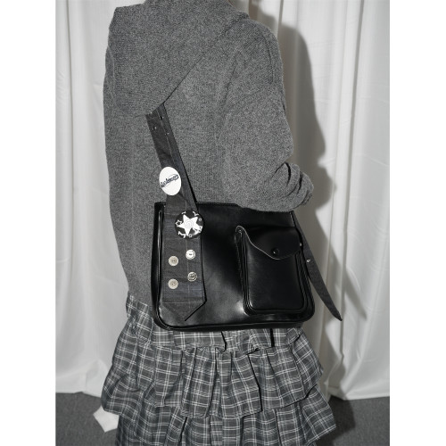 uustudio小衆原創設計師百搭輕亞比領帶痛包大容量吧唧單肩斜後後背包