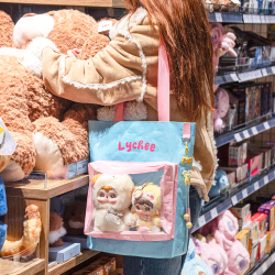 痛包編織袋日常娃包可愛二次元編織痛包透明吧唧漫展周邊應援包