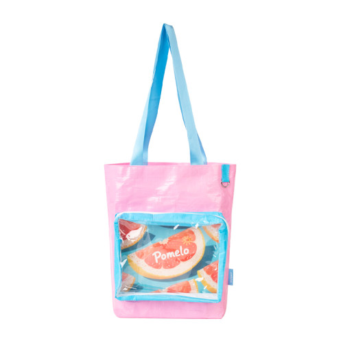 痛包編織袋日常娃包可愛二次元編織痛包透明吧唧漫展周邊應援包