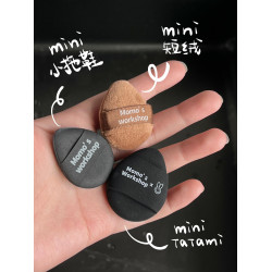 毛吉吉粉撲黑丹甯粉底撲植絨tatami氣墊雙繃帶一刀切超柔軟服帖