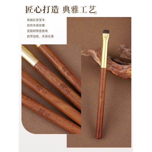 簡左J60松鼠混馬毛眼影刷細節刷眼部臥蠶眼瞼下至暈染動物化妝刷