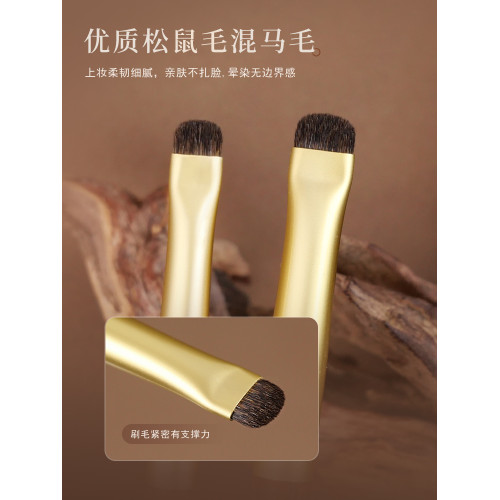 簡左J60松鼠混馬毛眼影刷細節刷眼部臥蠶眼瞼下至暈染動物化妝刷