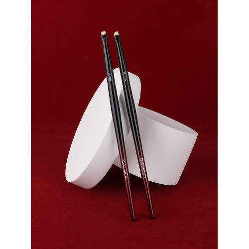 魅女郎硃釉N66小號眼線刷斜角刀鋒刷超細扁平頭臥蠶細節化妝刷子