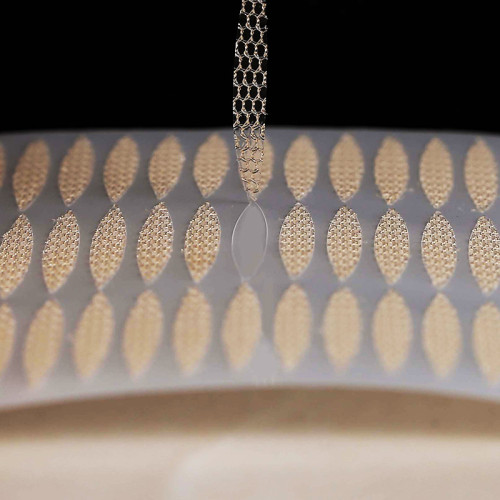 遇水即粘蕾絲雙眼皮貼隱形網紗自然美目貼橄欖免膠水持久定型