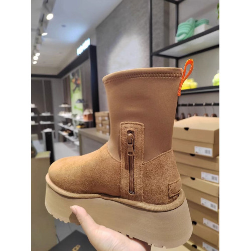 厚底增高雪地靴女皮毛一體2026新款冬季彈力襪筒加厚保暖雪地棉鞋