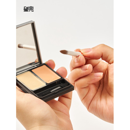 星兜小熨斗遮瑕刷淚溝痘印黑眼圈遮蓋可攜式化妝刷高光刷繪本XD0607