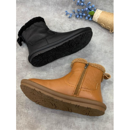 復古拉鍊雪地靴女2024年秋冬新款加絨加厚圓頭皮毛一體短靴復古 復古拉鍊雪地靴女2024年秋冬新款加絨加厚圓頭皮毛一體短靴復古