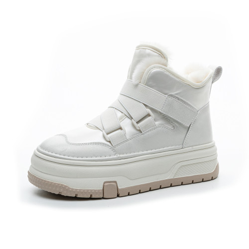 真皮兔毛雪地靴女冬季加絨加厚保暖魔術貼短靴厚底防滑東北大棉鞋 真皮兔毛雪地靴女冬季加絨加厚保暖魔術貼短靴厚底防滑東北大棉鞋