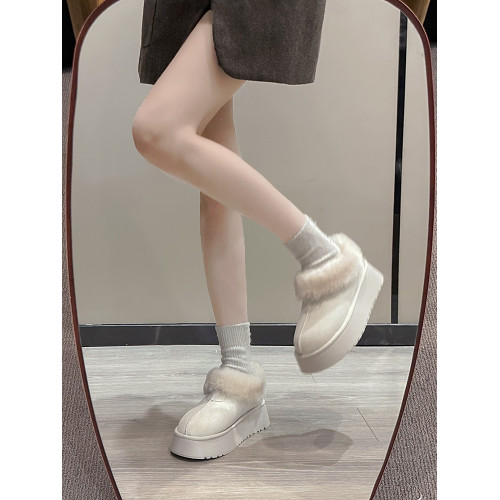 韓版白色雪地靴女款2025新款厚底東北大棉鞋加絨加厚防滑保暖棉靴 韓版白色雪地靴女款2025新款厚底東北大棉鞋加絨加厚防滑保暖棉靴