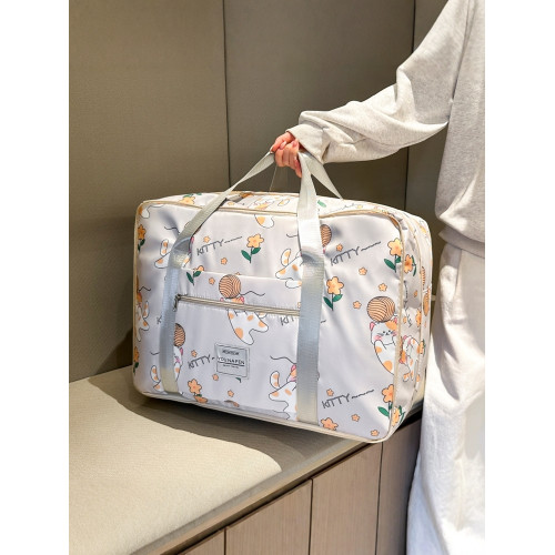 大容量短途旅行包女外出可攜式學生手提拉桿行李包孕婦待産包收納袋