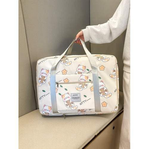 大容量短途旅行包女外出可攜式學生手提拉桿行李包孕婦待産包收納袋