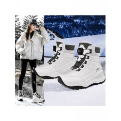 加絨保暖雪地靴女款冬季防水防滑高幫大棉鞋戶外零下40度抗寒棉靴