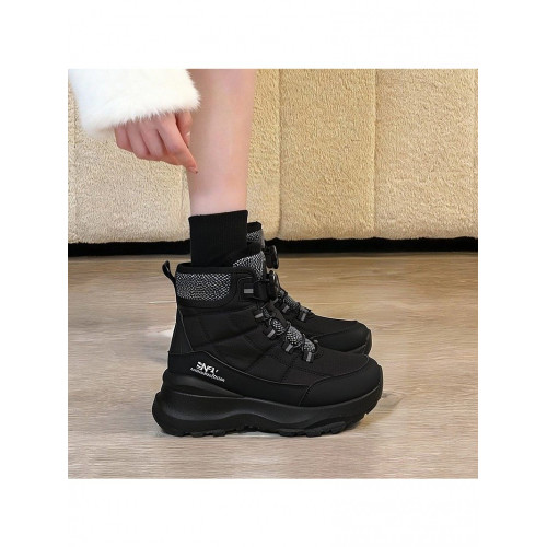 加絨保暖雪地靴女款冬季防水防滑高幫大棉鞋戶外零下40度抗寒棉靴