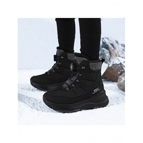 加絨保暖雪地靴女款冬季防水防滑高幫大棉鞋戶外零下40度抗寒棉靴