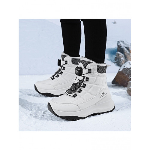 加絨保暖雪地靴女款冬季防水防滑高幫大棉鞋戶外零下40度抗寒棉靴