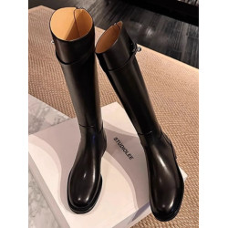 加寬長筒靴女2026秋冬斜口粗腿高筒靴胖mm騎士靴鎖釦h家真皮長靴