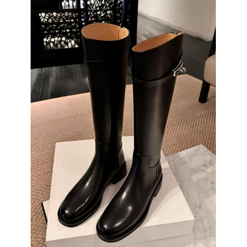 加寬長筒靴女2026秋冬斜口粗腿高筒靴胖mm騎士靴鎖釦h家真皮長靴