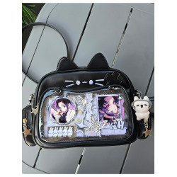 蝴蝶忍鬼滅之刃痛包吧唧書包雙肩包單肩包斜背手提學生通勤貓貓包