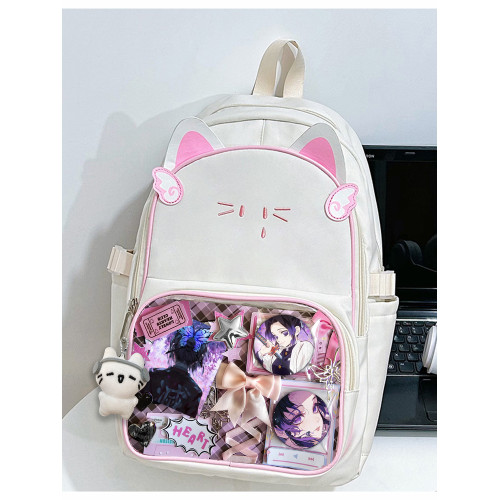 蝴蝶忍鬼滅之刃痛包吧唧書包雙肩包單肩包斜背手提學生通勤貓貓包