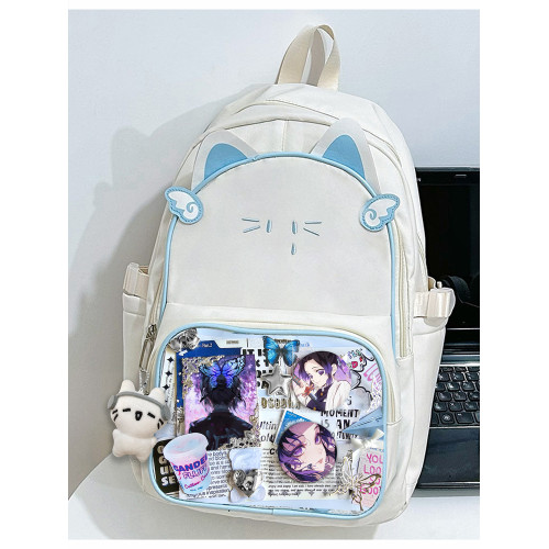 蝴蝶忍鬼滅之刃痛包吧唧書包雙肩包單肩包斜背手提學生通勤貓貓包