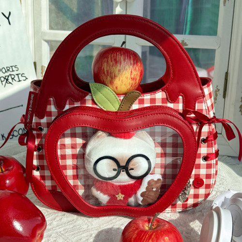 蘋果痛可拆卸肩帶香蕉家原創學生韓系通勤大容量痛包 蘋果痛可拆卸肩帶香蕉家原創學生韓系通勤大容量痛包