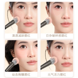 AY斜坡點彩腮紅刷高光刷散粉化妝刷侷部提亮定妝無痕軟毛不吃粉
