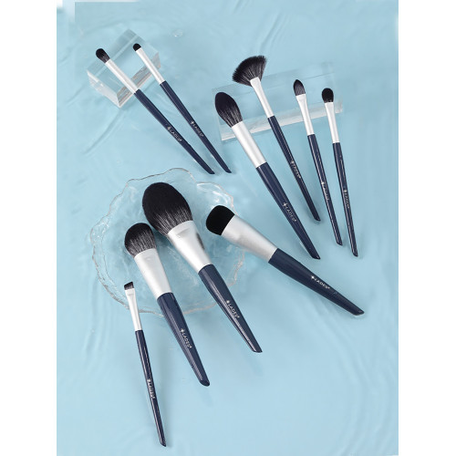 LADES/藍蒂絲碧海潮生10支化妝刷套裝眼影散粉腮紅修容粉底刷子