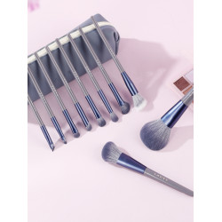 LADES/藍蒂絲10支紫兔化妝刷套裝眼影刷遮瑕刷腮紅刷鼻影刷修容刷