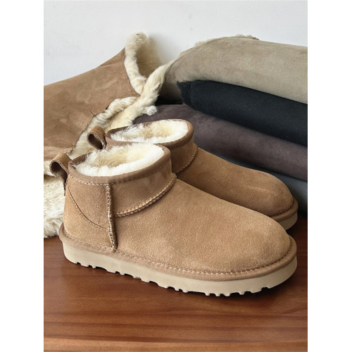 河南桑坡村2025新款羊皮毛一體真皮羊毛雪地靴男女鞋冬季短筒短靴