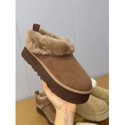 厚底塔茨勒雪地靴女皮毛一體2025新款一腳蹬麵包毛毛鞋子加絨加厚