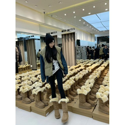 東北哈爾濱長筒灰色雪地靴女款冬季加絨加厚高筒厚底2025新款棉鞋