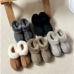 河南桑坡村皮毛一體厚底塔茨特雪地靴女款2025新款冬季雪地棉鞋