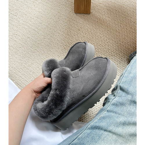 河南桑坡村皮毛一體厚底塔茨特雪地靴女款2025新款冬季雪地棉鞋