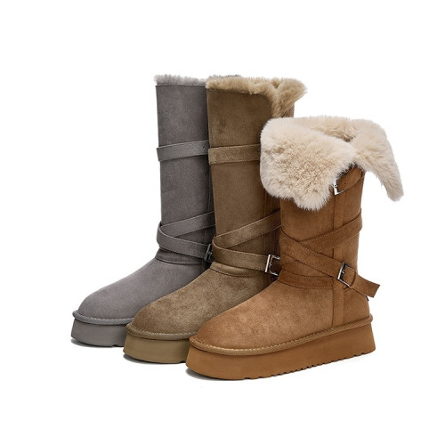 巨好看厚底加絨加厚長筒雪地靴女2026冬季新款高筒棉靴子東北棉鞋 巨好看厚底加絨加厚長筒雪地靴女2026冬季新款高筒棉靴子東北棉鞋